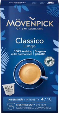 Mövenpick Classico Lungo Green Cap Aus Gemahlenen Arabica Bohnen 57g -Haribo || Tassimo || Senseo Verkaufsgeschäft acc9ca9672f4bf4842b90c9a4e926270