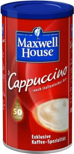 MAXWELL HOUSE Typ Cappuccino Löslicher Kaffee 3 X 500 G Instantkaffee 10 MAXWELL HOUSE Typ Cappuccino Löslicher Kaffee 3 X 500 G Instantkaffee -Haribo || Tassimo || Senseo Verkaufsgeschäft ae2fe9629a03f37050570a1351f171b6