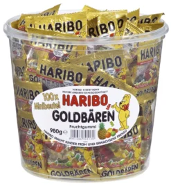 Haribo Goldbären Mini Beutel Fruchtgummi 100 Stück -Haribo || Tassimo || Senseo Verkaufsgeschäft ae808572438ad963ca4d63a66acc9f30