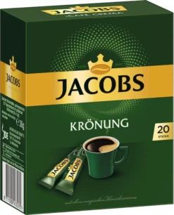 JACOBS Krönung Löslicher Kaffee 8 X 20 Getränke Sticks Instantkaffee -Haribo || Tassimo || Senseo Verkaufsgeschäft af4987e57964ac4e3ee88d4ba4535448