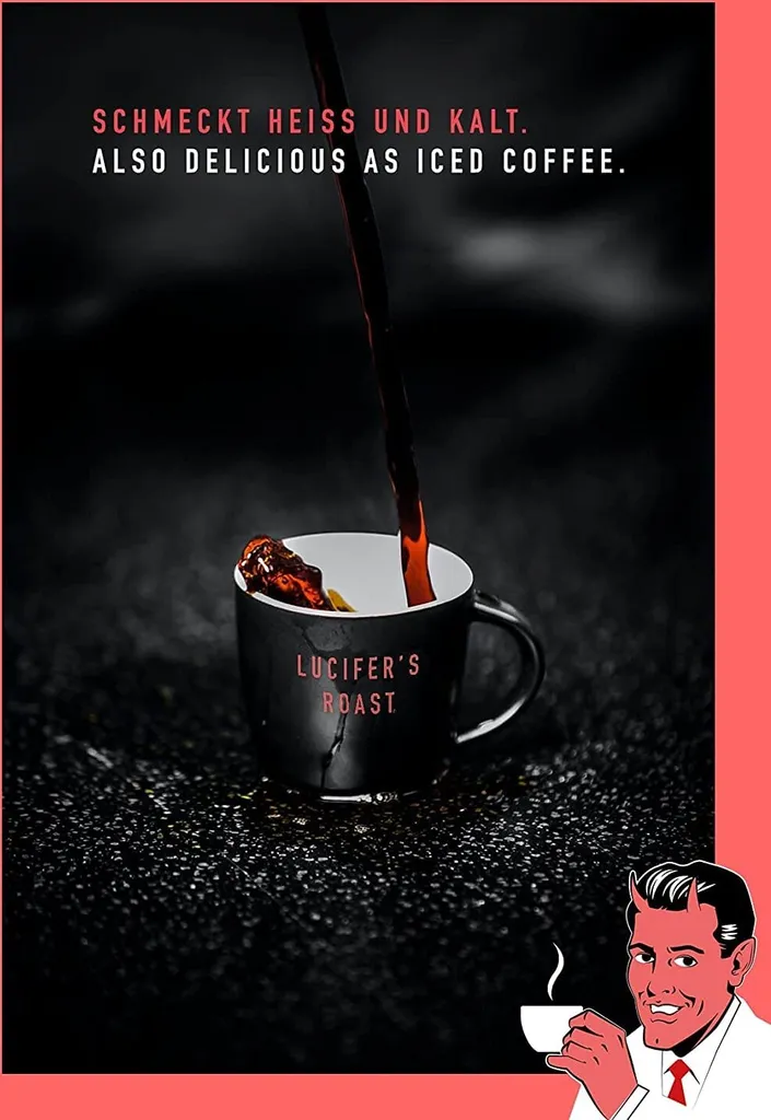LUCIFER'S ROAST 4x1kg Espresso By KIQO Aus Italien - Starke Kaffeebohnen Für Kaffeevollautomaten Und Siebträger - Säurearm - 100% Robusta (ganze Bohnen, 4x1kg) 7 LUCIFER'S ROAST 4x1kg Espresso By KIQO Aus Italien - Starke Kaffeebohnen Für Kaffeevollautomaten Und Siebträger - Säurearm - 100% Robusta (ganze Bohnen, 4x1kg) – Bild 5