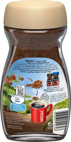 Nestlé® Nescafé Classic Mild | Löslicher Kaffee | 200g-Glas -Haribo || Tassimo || Senseo Verkaufsgeschäft b2c5f151dbc94f4402c8a50f8f23a411