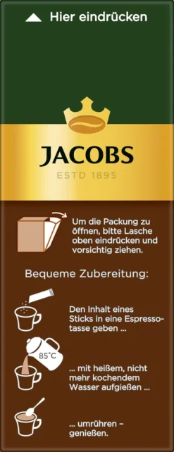 Jacobs Typ Espresso Sticks | Löslicher Kaffee | 25 Portionen -Haribo || Tassimo || Senseo Verkaufsgeschäft b3cea2dec72db7dbdf0e62ed188f067e