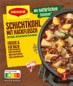 Maggi Fix Für Schichtkohl Mit Hackfleisch Mit Geräuchertem Speck 31g