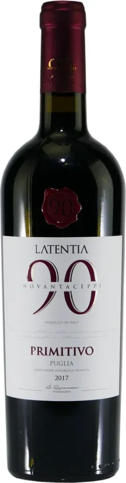 Latentia Novantaceppi Primitivo Puglia IGT Trocken Italien | 13,5 % Vol | 0.75 L -Haribo || Tassimo || Senseo Verkaufsgeschäft b5f74e285cadfc40be8debea9b69edc4