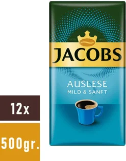 JACOBS Auslese Mild + Sanft Filterkaffee 12 X 500 G Kaffee Gemahlen 13 JACOBS Auslese Mild + Sanft Filterkaffee 12 X 500 G Kaffee Gemahlen -Haribo || Tassimo || Senseo Verkaufsgeschäft b675246f1efc68d2b58096eb24565709