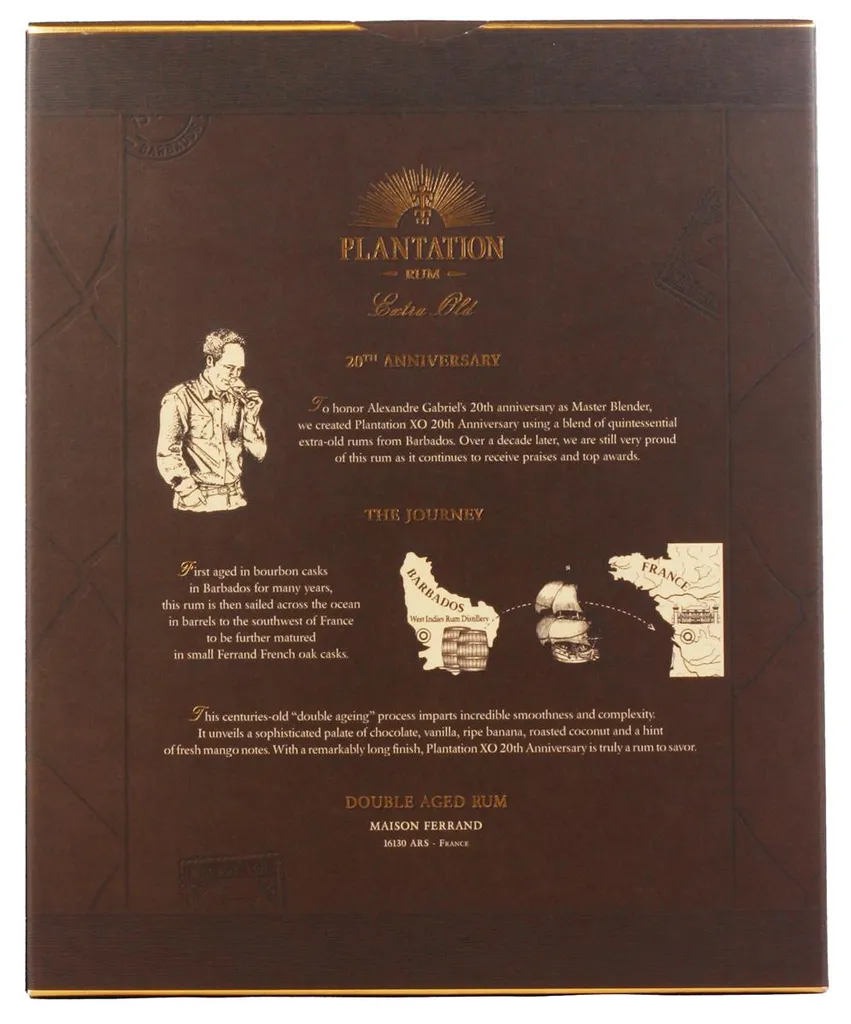 Plantation Barbados Extra Old Rum Mit Gläsern 0,7 L 5 Plantation Barbados Extra Old Rum Mit Gläsern 0,7 L – Bild 3