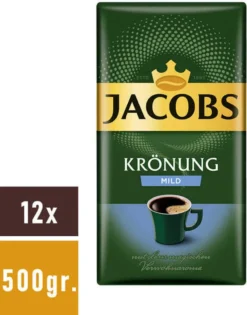 JACOBS Krönung Mild Filterkaffee 12 X 500 G Kaffee Gemahlen -Haribo || Tassimo || Senseo Verkaufsgeschäft b92c6222bba2a8629a66b6da6745c6d9