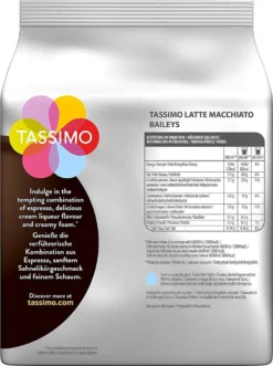 TASSIMO Latte Macchiato Baileys 5er Pack T Discs Kaffee Kapseln 5 X 8 Getränke -Haribo || Tassimo || Senseo Verkaufsgeschäft b97604cf356138a05d3bca2eb30917a3