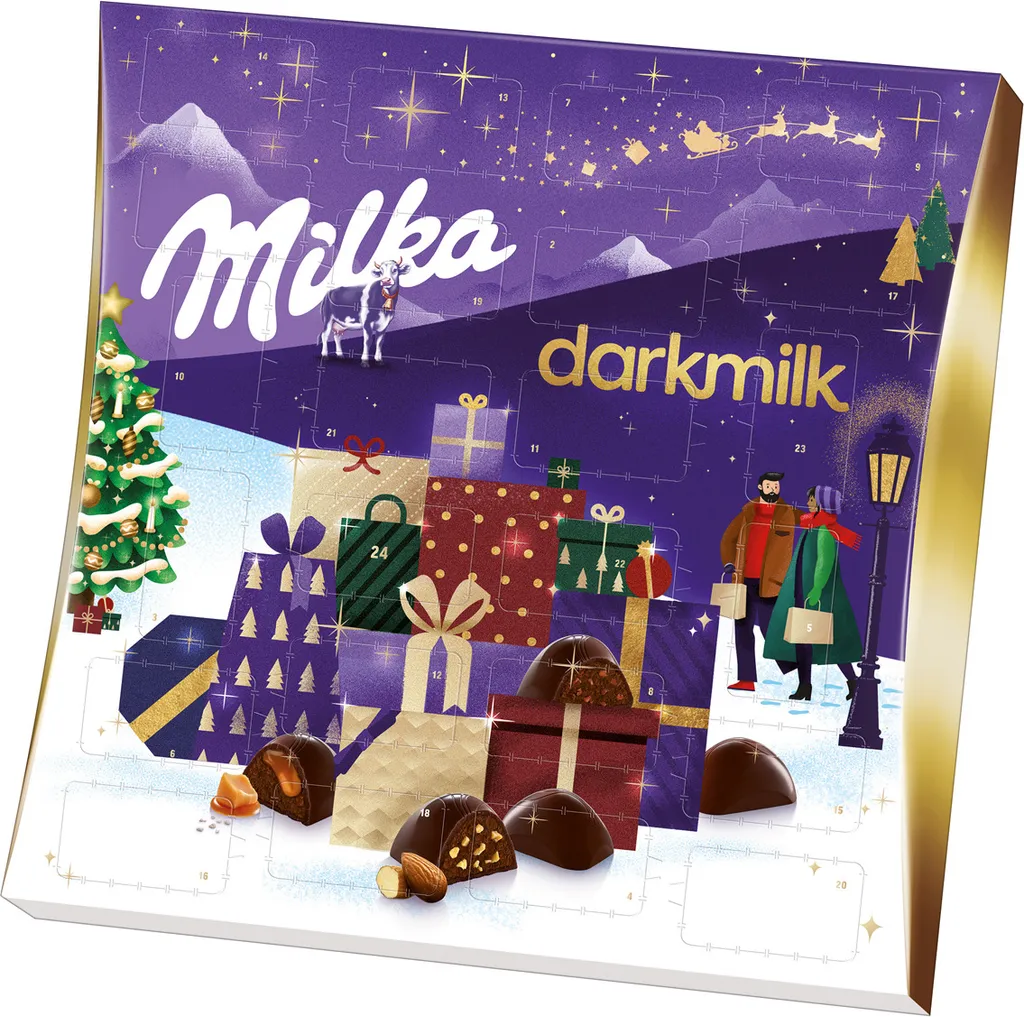 Milka Dark Milk Adventskalender Mit 24 Dark Milk Pralinen 210g 3 Milka Dark Milk Adventskalender Mit 24 Dark Milk Pralinen 210g