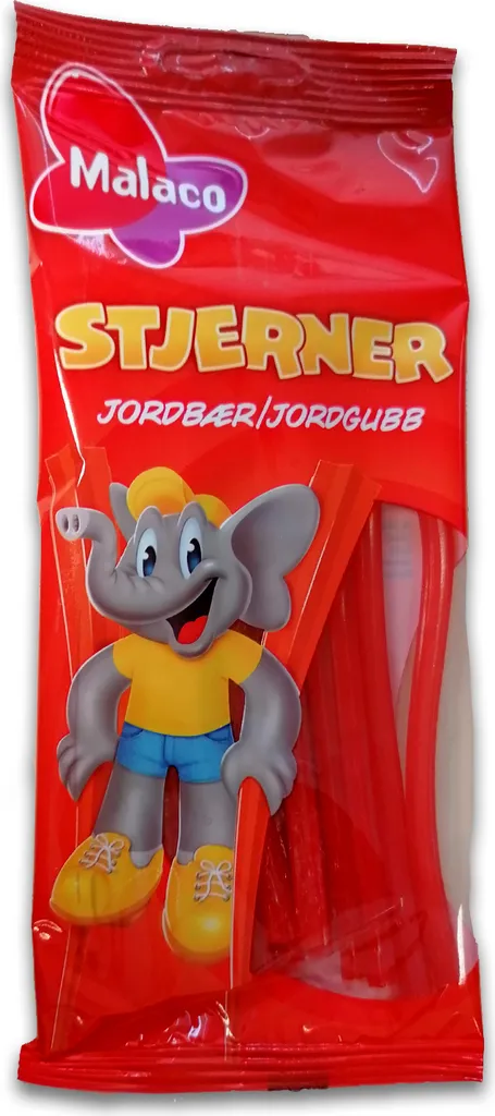 Malaco Stjerner Jordbær 92g 4 Malaco Stjerner Jordbær 92g – Bild 2