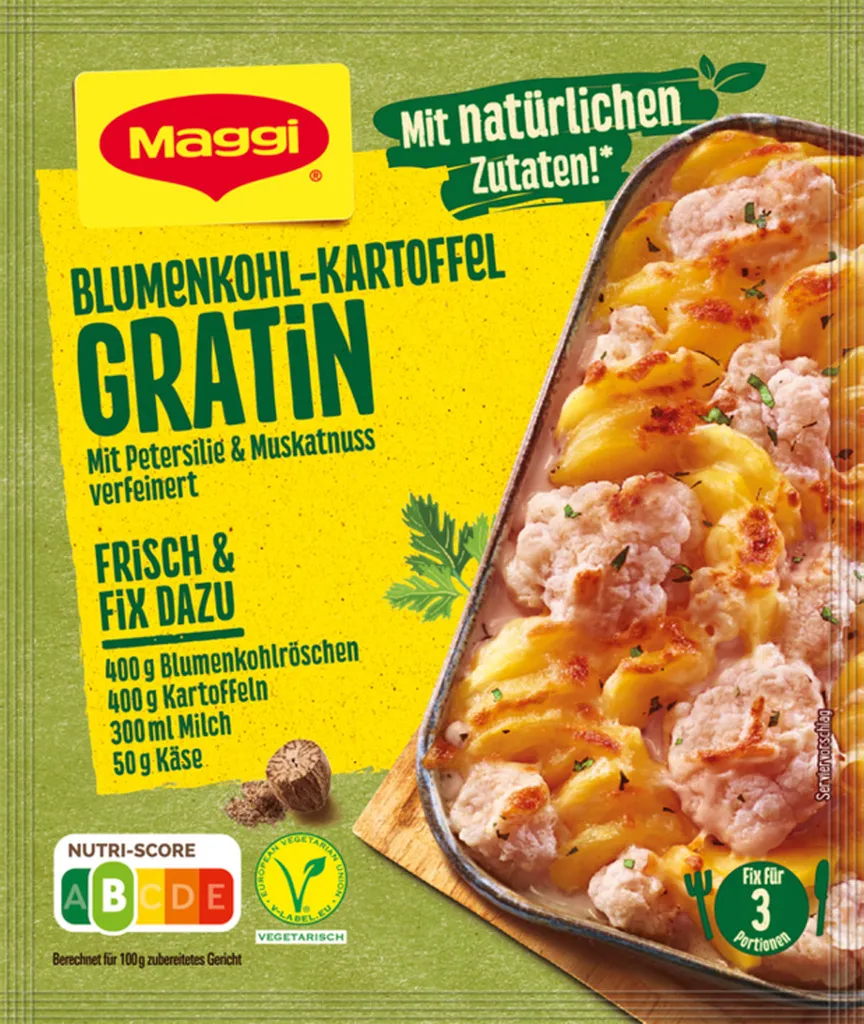 Maggi Fix Für Blumenkohl Kartoffel Gratin Mit Petersilie 51g 3 Maggi Fix Für Blumenkohl Kartoffel Gratin Mit Petersilie 51g