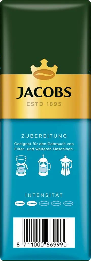 Jacobs Filterkaffee Auslese Mild & Sanft | Gemahlen | 500g 5 Jacobs Filterkaffee Auslese Mild & Sanft | Gemahlen | 500g – Bild 3