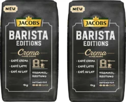 JACOBS Kaffeebohnen Barista Editions Crema 2 X 1 Kg Ganze Bohne + 1 Aluminium Dose Im Barista Design -Haribo || Tassimo || Senseo Verkaufsgeschäft befc82f0495111b85bfdf4562f04b967