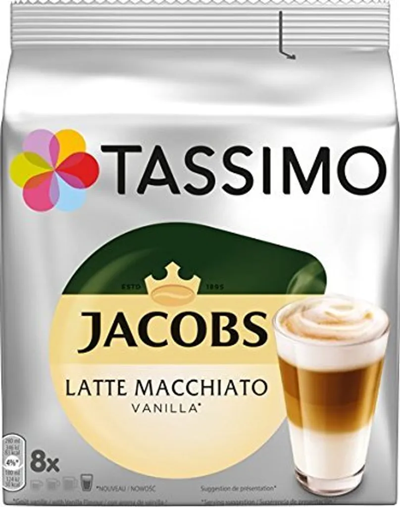 TASSIMO Jacobs Typ Latte Macchiato Vanilla 5er Pack T Discs Kapseln 5x8 Getränke 4 TASSIMO Jacobs Typ Latte Macchiato Vanilla 5er Pack T Discs Kapseln 5x8 Getränke – Bild 2