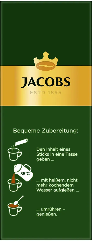 JACOBS Löskaffee Krönung 16 X 20 Sticks Löslicher Kaffee Instantkaffee 320 Getränke 11 JACOBS Löskaffee Krönung 16 X 20 Sticks Löslicher Kaffee Instantkaffee 320 Getränke – Bild 9