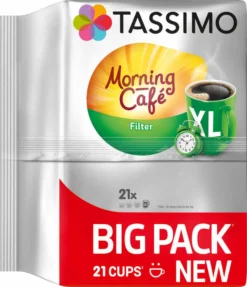 TASSIMO Kapseln Morning Café Filter XL T Discs 1 Packung - 21 Getränke Kaffeekapseln -Haribo || Tassimo || Senseo Verkaufsgeschäft c1df3f634eeb4d40428712c36692c1bb