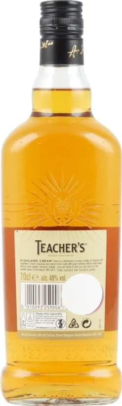 Teacher's Highland Cream Scoth Blended Whisky | 40% Vol | 0,7 L -Haribo || Tassimo || Senseo Verkaufsgeschäft c48b00270250f9d875571e2b035dbc1d