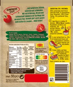 Maggi Fix Für Lasagne Würzig Tomatig Natürliche Zutaten 30 G -Haribo || Tassimo || Senseo Verkaufsgeschäft c7009901cbd8dcbd317f0c8b5e269a3d