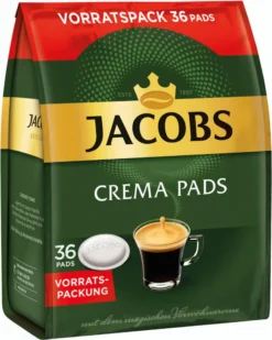 JACOBS Kaffeepads Crema Classic UTZ- 5 X 36 Getränke Pads Vorteilspack -Haribo || Tassimo || Senseo Verkaufsgeschäft c7a699f02e5a94e110d0d2ee916baba8