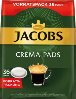 JACOBS Kaffeepads Crema Classic UTZ- 5 X 36 Getränke Pads Vorteilspack -Haribo || Tassimo || Senseo Verkaufsgeschäft c91c60512182af693634ee851ddc045c