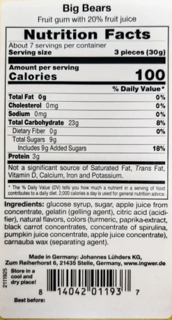 LÜHDERS - 3 X Big Bären (200g) 9 LÜHDERS - 3 X Big Bären (200g) -Haribo || Tassimo || Senseo Verkaufsgeschäft c97cbaf53ad4588323e0d6485d57a296