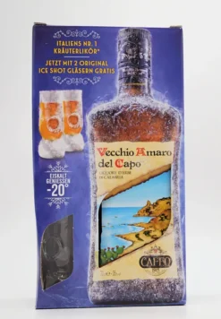 Vecchio Amaro Del Capo | Kräuterlikör Aus Kalabrien | Geschenk-Set Mit 1 Flasche 0,7l. Und 2 Ice-Shot-Gläsern -Haribo || Tassimo || Senseo Verkaufsgeschäft c97eb9e9e7c356286d35d638e64665bb