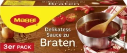 Maggi Delikatess Soße Zu Braten Perfekt Zu Fleisch 3er Für 3x 250ml