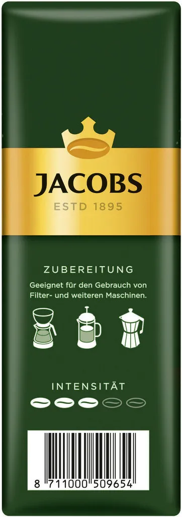 JACOBS Filterkaffee Krönung Entkoffeiniert 6 X 500 G Pulver- Röstkaffee Gemahlen 6 JACOBS Filterkaffee Krönung Entkoffeiniert 6 X 500 G Pulver- Röstkaffee Gemahlen – Bild 4