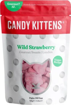 Candy Kittens Wild Strawberry Erdbeer-Kokos-Fruchtgummi 140g