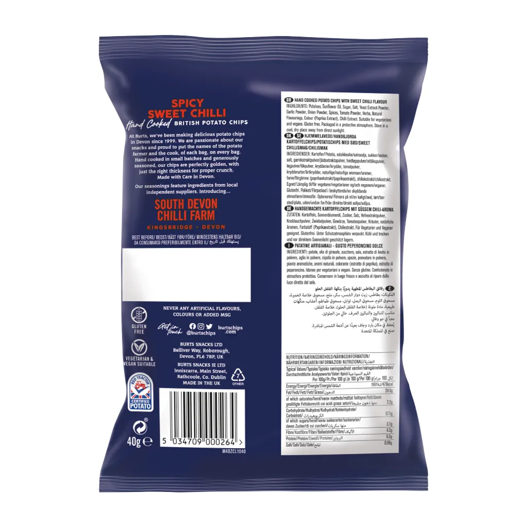 BURTS 10x British Potato Chips Spicy Sweet Chilli 6 BURTS 10x British Potato Chips Spicy Sweet Chilli – Bild 4