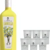 Don Pasquale Set Limoncello 0,7L (30% Vol) + 6x Shotglas Gläser Gratis - Likör Limoncello Zitrone - [Enthält Sulfite] -Haribo || Tassimo || Senseo Verkaufsgeschäft d2a9f5b34a3be4992bf234480621df8d