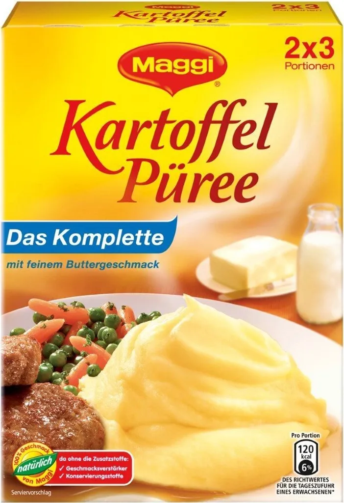 Kartoffelpueree Mit Buttergeschmack 200g 3 Kartoffelpueree Mit Buttergeschmack 200g