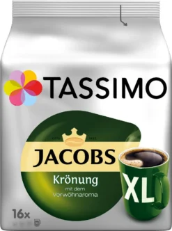 TASSIMO Kapseln 3x16 Jacobs Krönung XL + 3x16 Krönung Kräftig XL T Discs - Insgesamt 96 Getränke -Haribo || Tassimo || Senseo Verkaufsgeschäft d6c9bb09dce6d252d1a5815e3861c16d