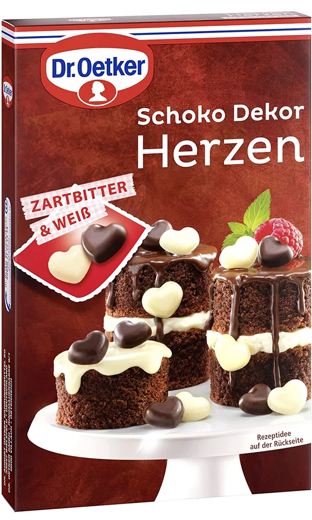 Dr. Oetker - Schoko Dekor Herzen 47g 3 Dr. Oetker - Schoko Dekor Herzen 47g