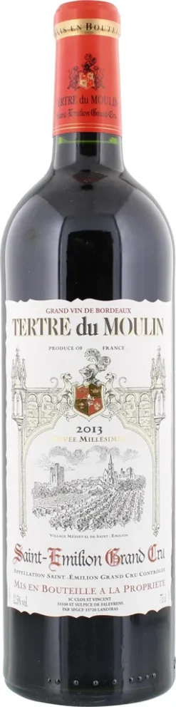 Tertre Du Moulin Saint Emilion Grand Cru Bordeaux AOP Trocken 2017 Frankreich | 12,5 % Vol | 0,75 L -Haribo || Tassimo || Senseo Verkaufsgeschäft d8b2e4423290e9dea69dc8a51a5b7ff2