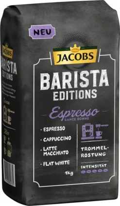Jacobs Barista Editions Espresso, Bohnenkaffee, Ganze Bohnen, Röstkaffee, Kaffeebohnen, 4 X 1000 G -Haribo || Tassimo || Senseo Verkaufsgeschäft d8d1b045eaf9e2d622d22676b9ac89ff