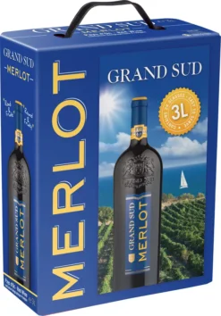 Grand Sud Merlot 13% 3,0L BiB (F) -Haribo || Tassimo || Senseo Verkaufsgeschäft d98349b31ed927538d1ca2252ed52954
