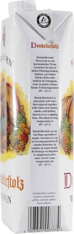 Domkellerstolz Weißwein (12x1,0L) -Haribo || Tassimo || Senseo Verkaufsgeschäft dad5145c9ca2915b7d5a75f132bf5139