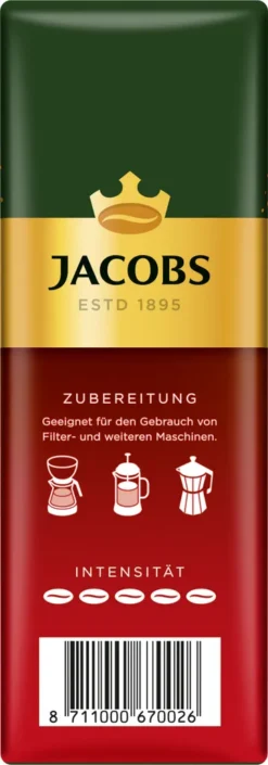 Jacobs Filterkaffee Meister Röstung | Gemahlen | 500g -Haribo || Tassimo || Senseo Verkaufsgeschäft db1b1fc03e7e339915906d55e72121ba