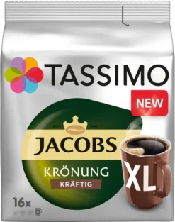 TASSIMO Kapseln 3x16 Jacobs Krönung XL + 3x16 Krönung Kräftig XL T Discs - Insgesamt 96 Getränke -Haribo || Tassimo || Senseo Verkaufsgeschäft db2a8e8783410f9f38e53cabb4e8a617