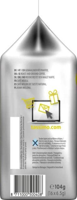 Tassimo Jacobs Krönung Mit Dem Verwöhnaroma | 16 T Discs, Kaffeekapseln 11 Tassimo Jacobs Krönung Mit Dem Verwöhnaroma | 16 T Discs, Kaffeekapseln -Haribo || Tassimo || Senseo Verkaufsgeschäft db653440062289234d2c7e190d7470a4