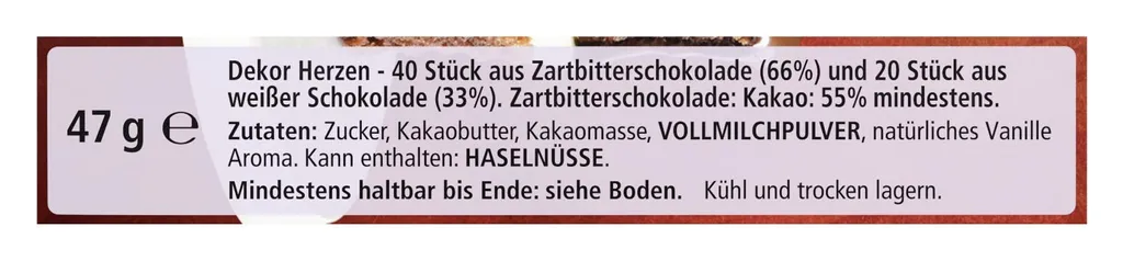 Dr. Oetker - Schoko Dekor Herzen 47g 6 Dr. Oetker - Schoko Dekor Herzen 47g – Bild 4