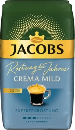 JACOBS Kaffeebohnen Expertenröstung Crema Mild Röstung Des Jahres 2x1 Kg Bohnen -Haribo || Tassimo || Senseo Verkaufsgeschäft e12e5f6d50ac343e51ae4c0007bff4fe