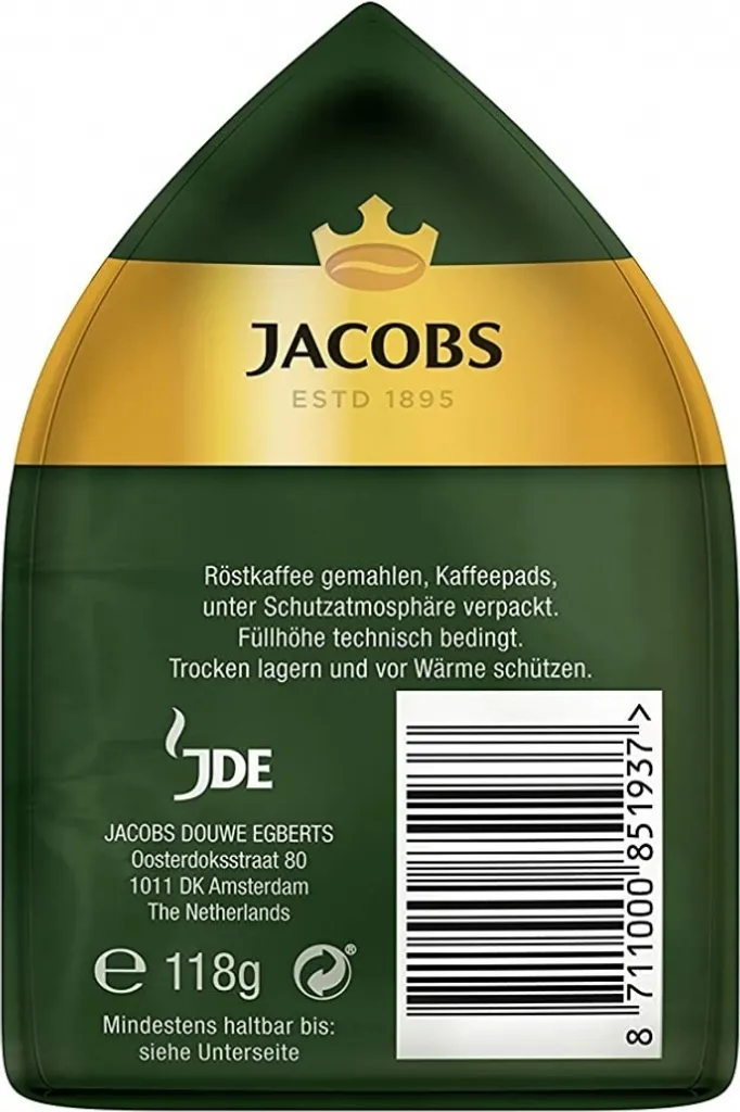 Jacobs Crema Pads Kräftig | 18 Senseo Kompatible Kaffeepads, 118 G 7 Jacobs Crema Pads Kräftig | 18 Senseo Kompatible Kaffeepads, 118 G – Bild 5