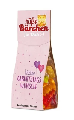 Süße Bärchen Für Dich - Liebe Geburtstagswünsche - Fruchtgummi Bärchen - Geburtstagsgeschenk