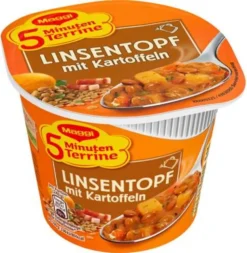 Maggi 5 Minuten Terrine Linsentopf Mit Kartoffeln Und Speck 49g -Haribo || Tassimo || Senseo Verkaufsgeschäft e518072982b3dd5dd3aeccbb7a741f2f