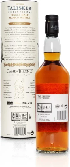 Talisker Select Reserve House Greyjoy Game Of Thrones GoT Limited Edition Single Malt Scotch Whisky | 45,8 % Vol | 0,7 L -Haribo || Tassimo || Senseo Verkaufsgeschäft e6329dcf06503056b717442570ce98c3