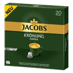 JACOBS Kapseln Krönung Crema 200 Nespresso®* Kompatible Kaffeekapseln 10x20 -Haribo || Tassimo || Senseo Verkaufsgeschäft e648c60761845bfd19cd7abb59c41e21