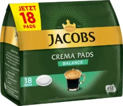 JACOBS Pads Crema Balance 5 X 18 Getränke - 90 Kaffeepads Senseo Kompatibel -Haribo || Tassimo || Senseo Verkaufsgeschäft e71417e259258dae7410e0e3b2be698b